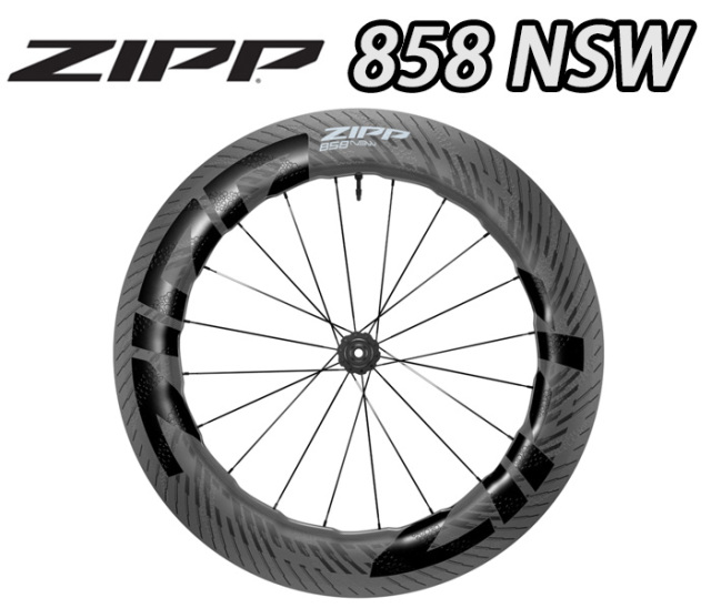 ZIPP 858 NSW Tubuless DISC F/R WHEEL SET PAIR ジップ エヌエス