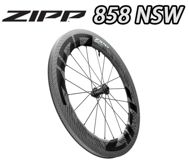 ZIPP 858 NSW Tubuless DISC F/R WHEEL SET PAIR ジップ エヌエス