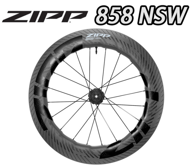 ZIPP 858 NSW Tubuless DISC F/R WHEEL SET PAIR ジップ エヌエス