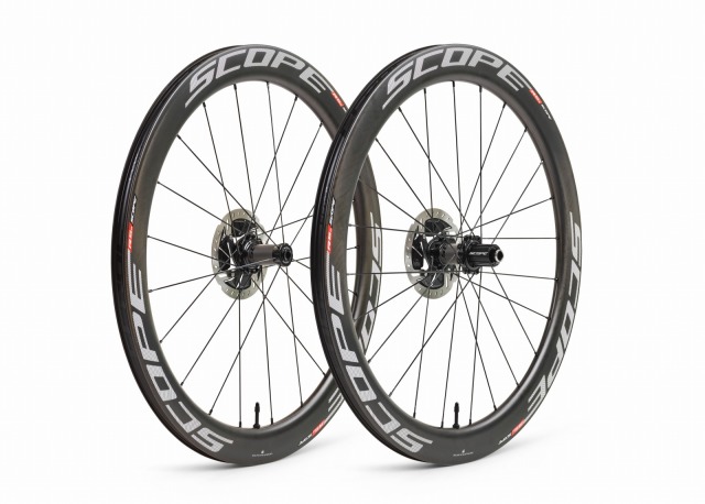 送料無料 SCOPE CYCLING R5D DISC BRAKE TLR F/R WHEEL SHIMANO UD 