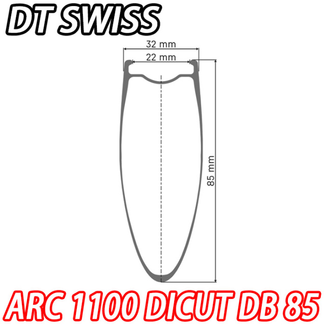 DT SWISS ARC 1100 DICUT DB 85 GEN3 F/R Wheels Set ディーティー