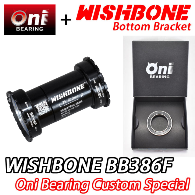 パーツ WISHBONE Botom Braket BB386F WISHBONE BB386F ONI BEARING SPECIAL CUSTOM BB ウィッシュ