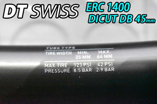 DT SWISS ERC 1400 DICUT 45 DISC BRAKE Front/Rear Wheels Set