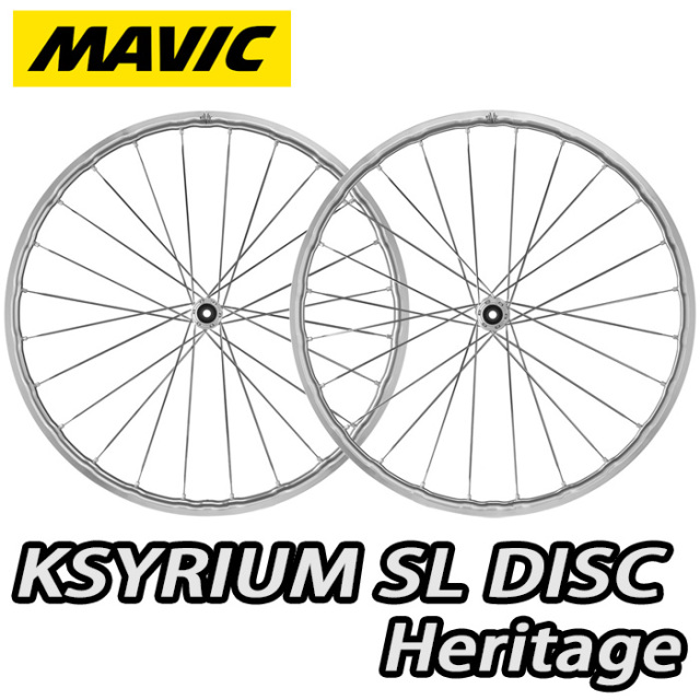 パーツ MAVIC KSYRIUM SL25 MAVIC 2025 KSYRIUM SL DISC HERITAGE SILVER POLISH WHEEL