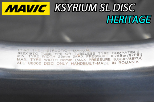 MAVIC 2025 KSYRIUM SL DISC HERITAGE SILVER POLISH WHEEL マビック