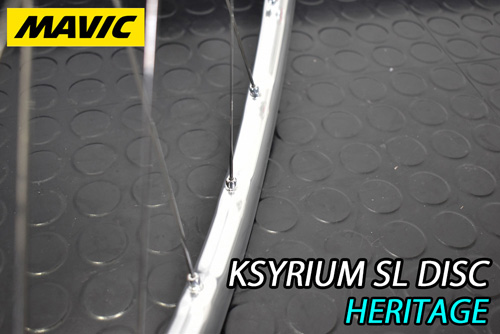 MAVIC 2025 KSYRIUM SL DISC HERITAGE SILVER POLISH WHEEL マビック