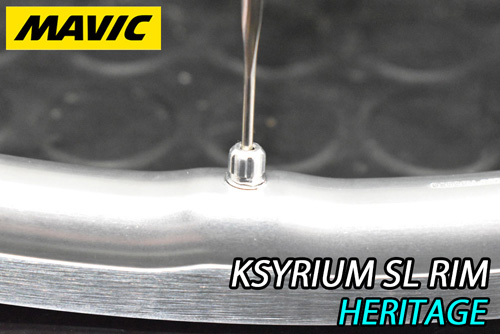 MAVIC KSYRIUM SL RIM HERITAGE SILVER POLISH BRAKE TUBELESS