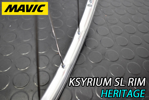 MAVIC KSYRIUM SL RIM HERITAGE SILVER POLISH BRAKE TUBELESS