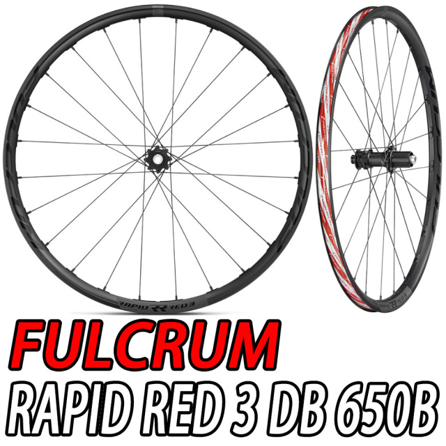FULCRUM 2024 RAPID RED 3 650B DB 2-WAY FIT DISC BRAKE F/R WHEEL 