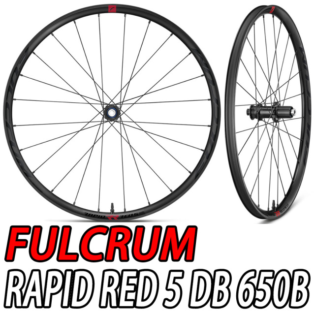 FULCRUM 2024 RAPID RED 5 650B DB 2-WAY FIT DISC BRAKE F/R WHEEL 