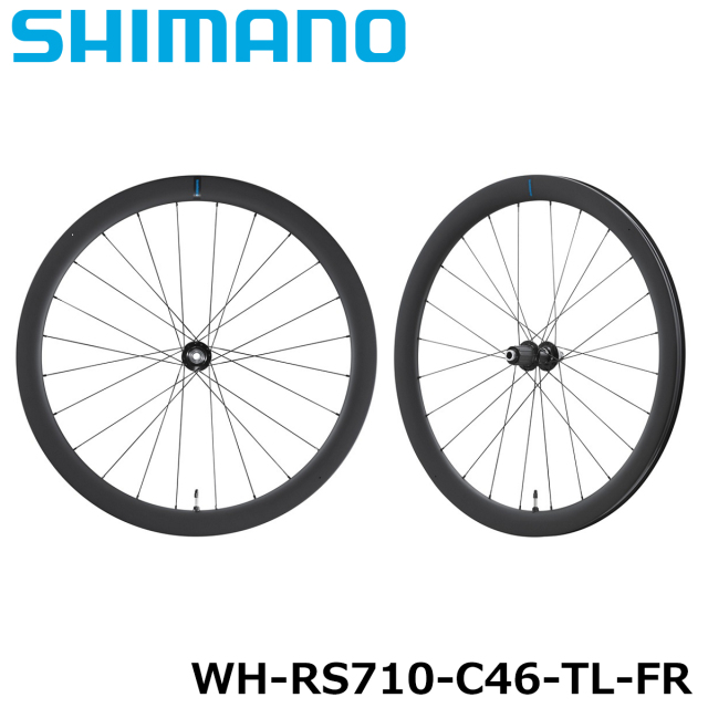SHIMANO WH-RS710-C46-TL DISC BRAKE TUBELESS CARBON WHEEL シマノ 