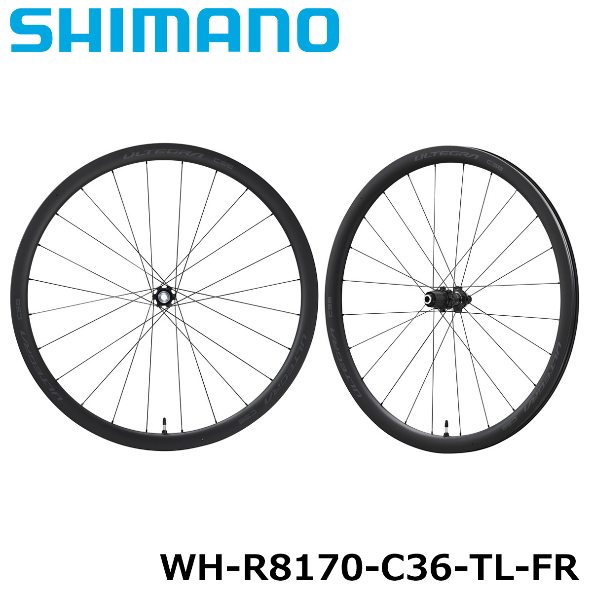 SHIMANO WH-R8170-C36-TL-F/R シマノ チューブレス ホイール 前後セット