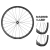 FULCRUM RAPID RED CARBON DB 2-WAY FIT DISC BRAKE F/R WHEEL SET RIM