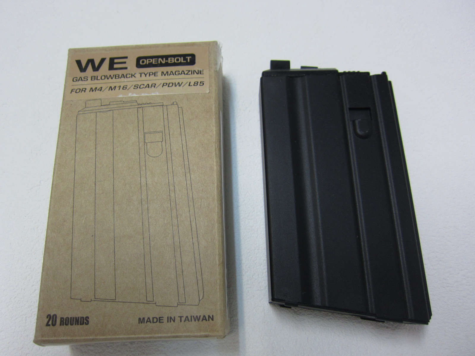 WE　M16VN ショートGBBマガジンオープンボルト用新品