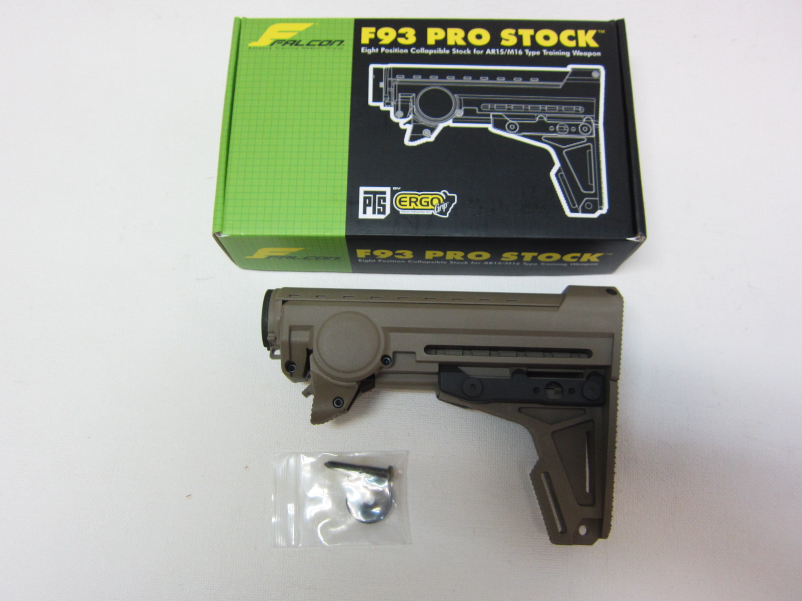 ERGO Grip F93 PRO Stock M4/M16電動ガン用DE新品