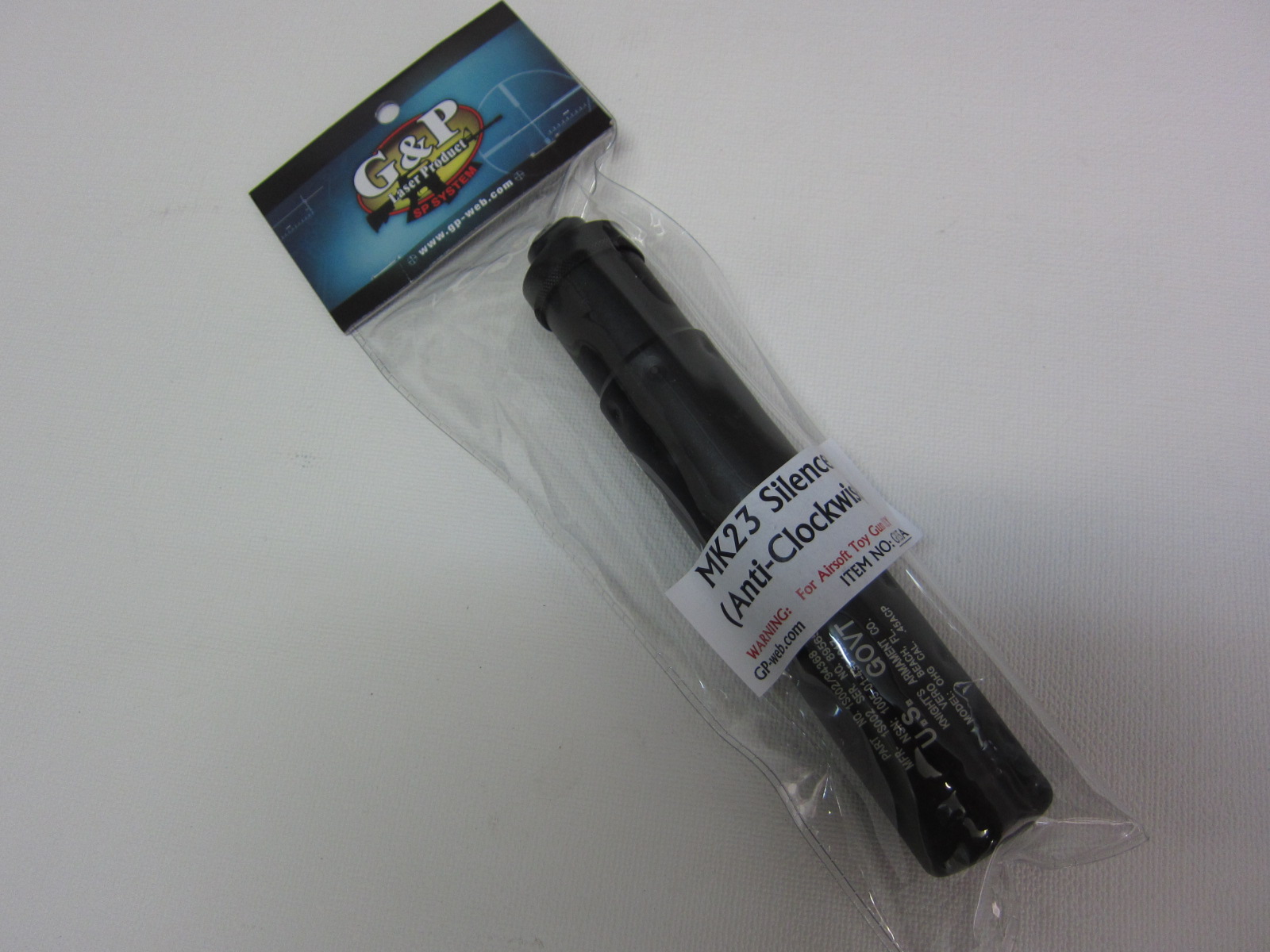 G&P製　ＭＫ２３タイプサイレンサー新品１４ミリ逆ねじ