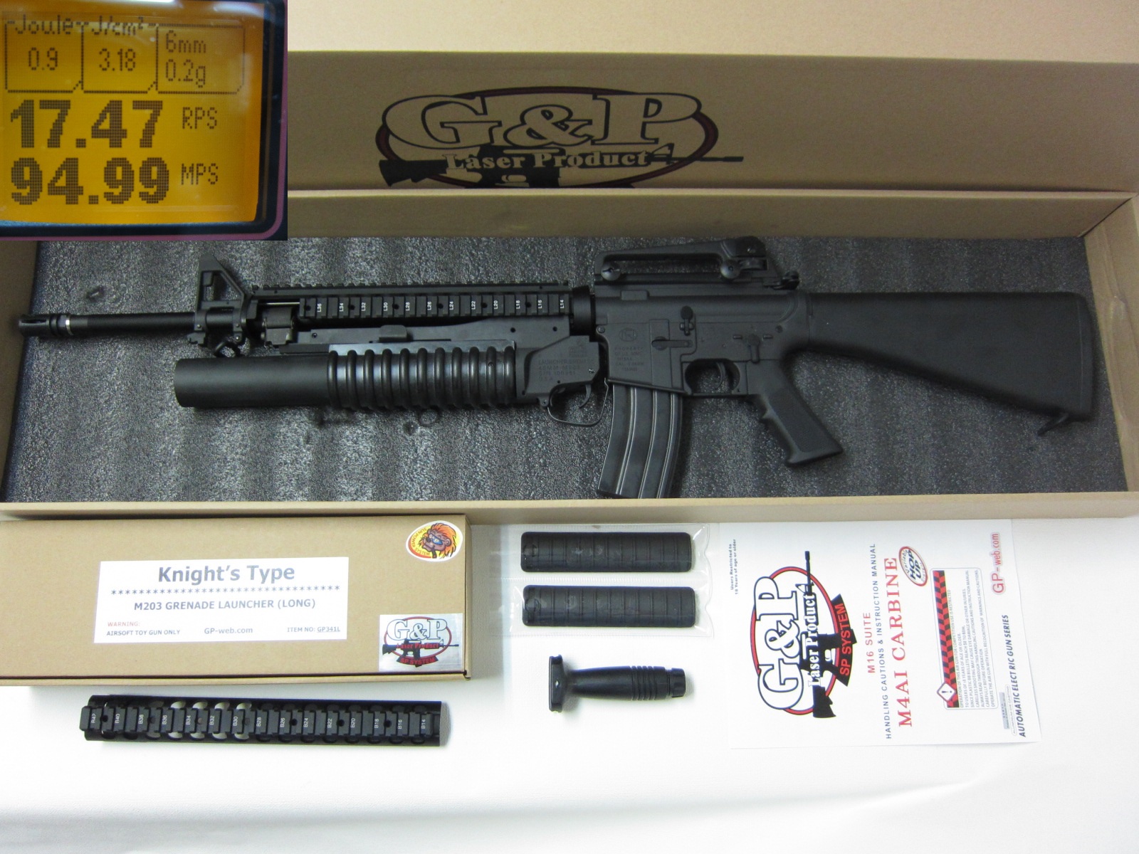 G&P★Ｍ16Ａ4RAS　M203付電動ガン新品
