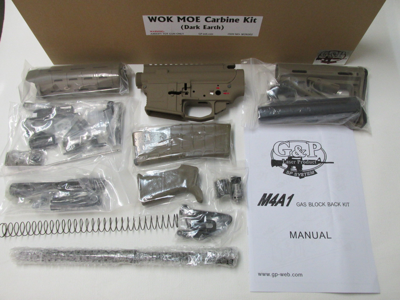 G&P WOKMOEカービン GBB組立KIT新品DE