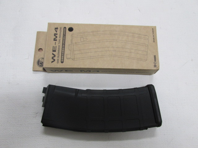 WE　M4用GBBマガジンオープンボルト用新品MGタイプBK
