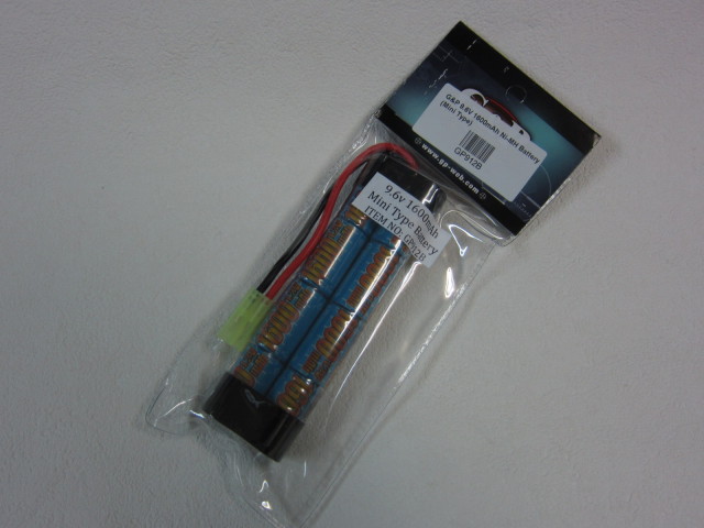 G&P ニッケル水素9.6V１６００ミリ　ミニバッテリー新品