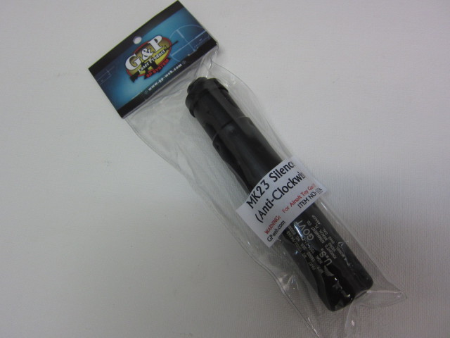 G&P製　ＭＫ２３タイプサイレンサー新品１４ミリ逆ねじ