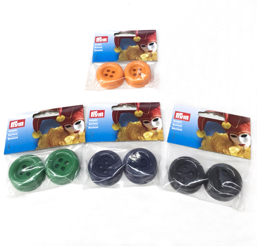 《Prym》プリム・デコレーションボタン35ｍｍ（4個入り）4色あり