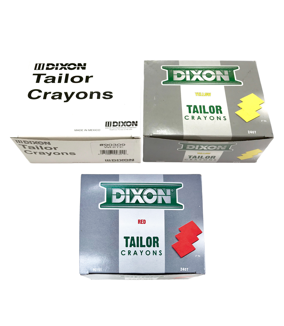ディクソンチョーク DIXON　CHALK 白・赤・黄(合計3色展開あり） 24枚入/箱【青は廃盤となりました】