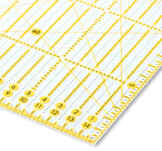 《Prym》プリム　オムニグリッド定規　15cmｘ60cm　57-623 　611308　ルーラー　ソーイング　手芸　定規　ものさし 　物差し　スケール　ハンドメイド　パッチワーク定規　オムニ　グリット　キルト