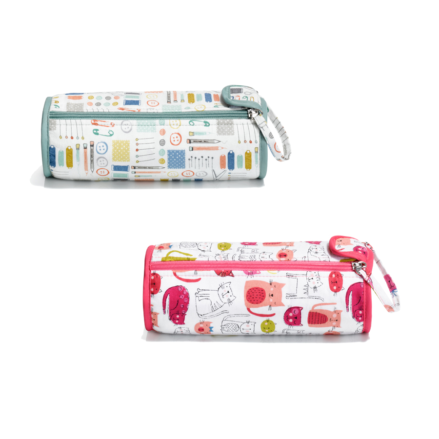 《Prym》プリム　かぎ針ポーチ　90×230×80mm　 ※2色展開　お好みのカラーをお選びください※　ピンク/グリーン　 小物入れ　ポーチ　バッグ　収納ポーチ　 612044-612047