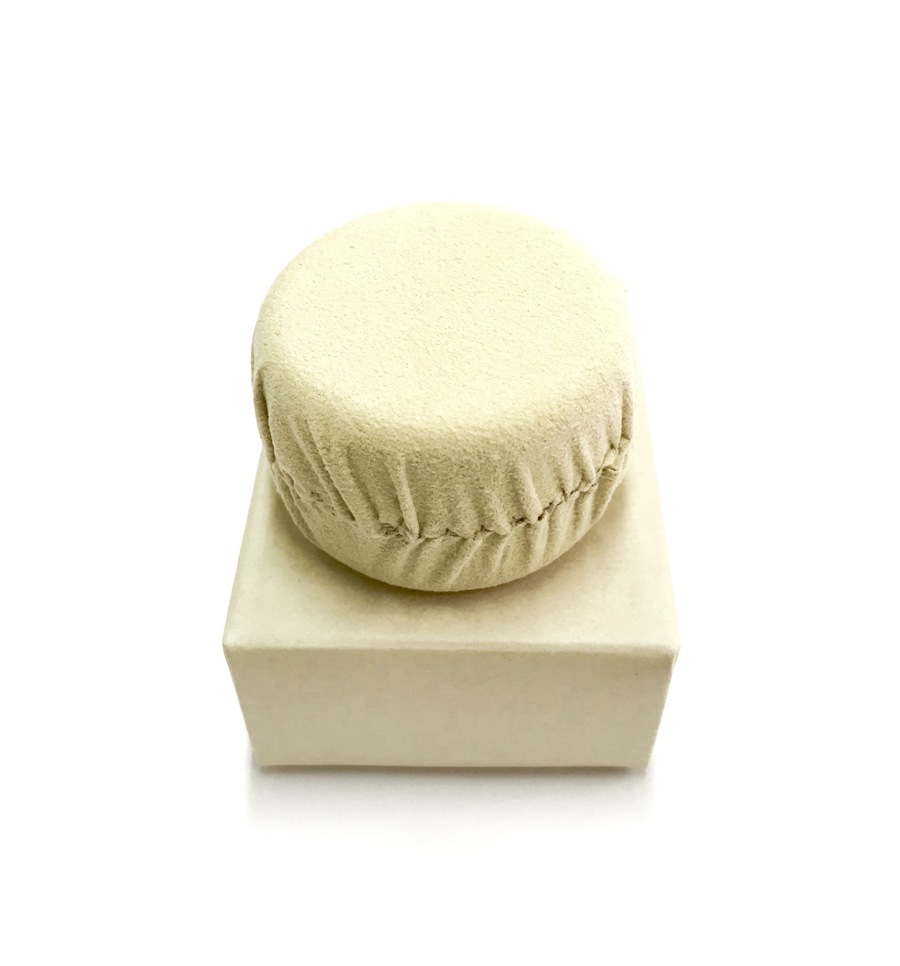 皮付文鎮 小 325ｇ バックスキン サイズ　直径55mm