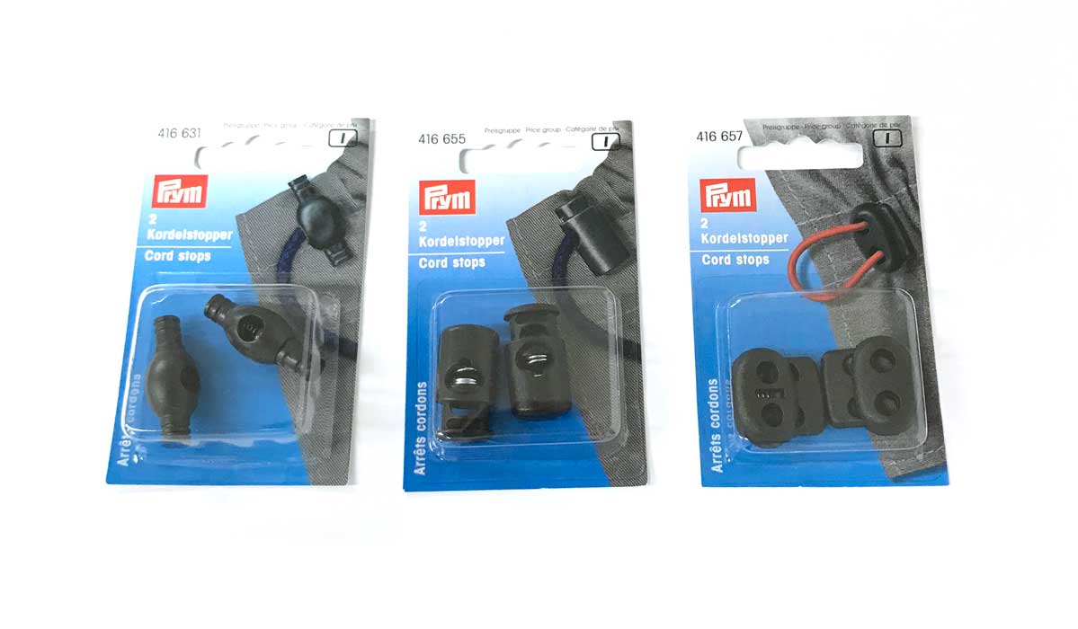 《Prym》プリム　ドイツ・コードストッパー　タマゴ・シンプル・2穴（全3種）