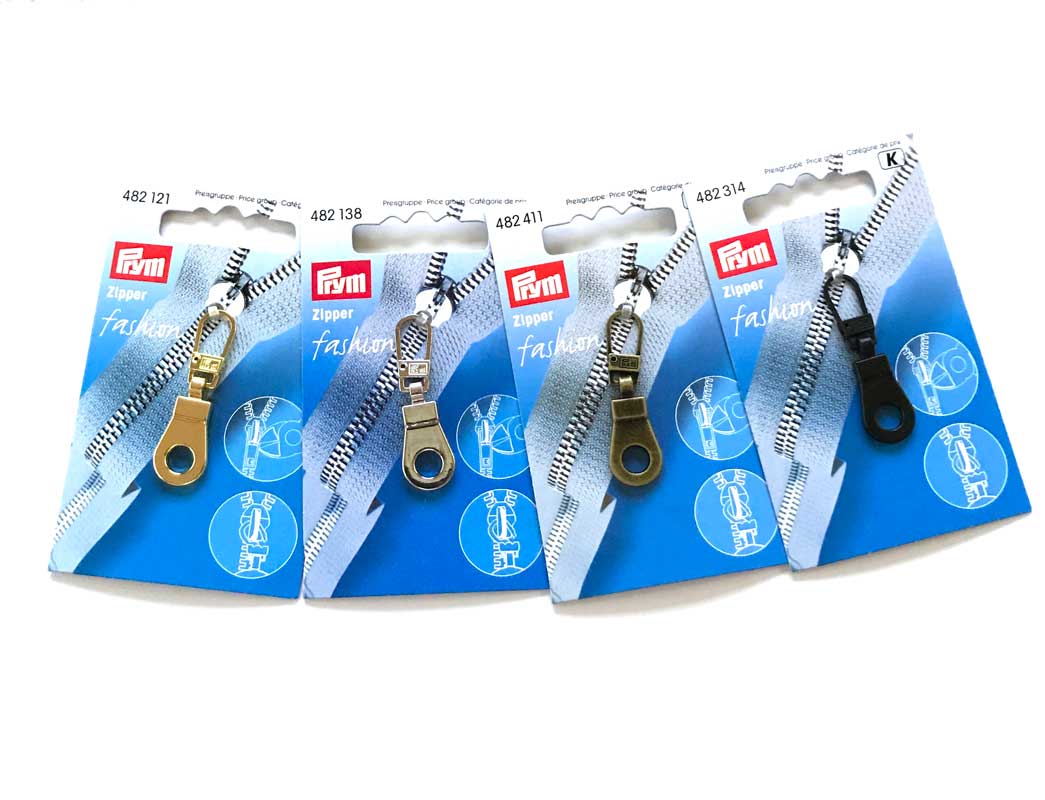 《Prym》プリム　ドイツ・ジッパープル　アイレット・シルバー/ブラック