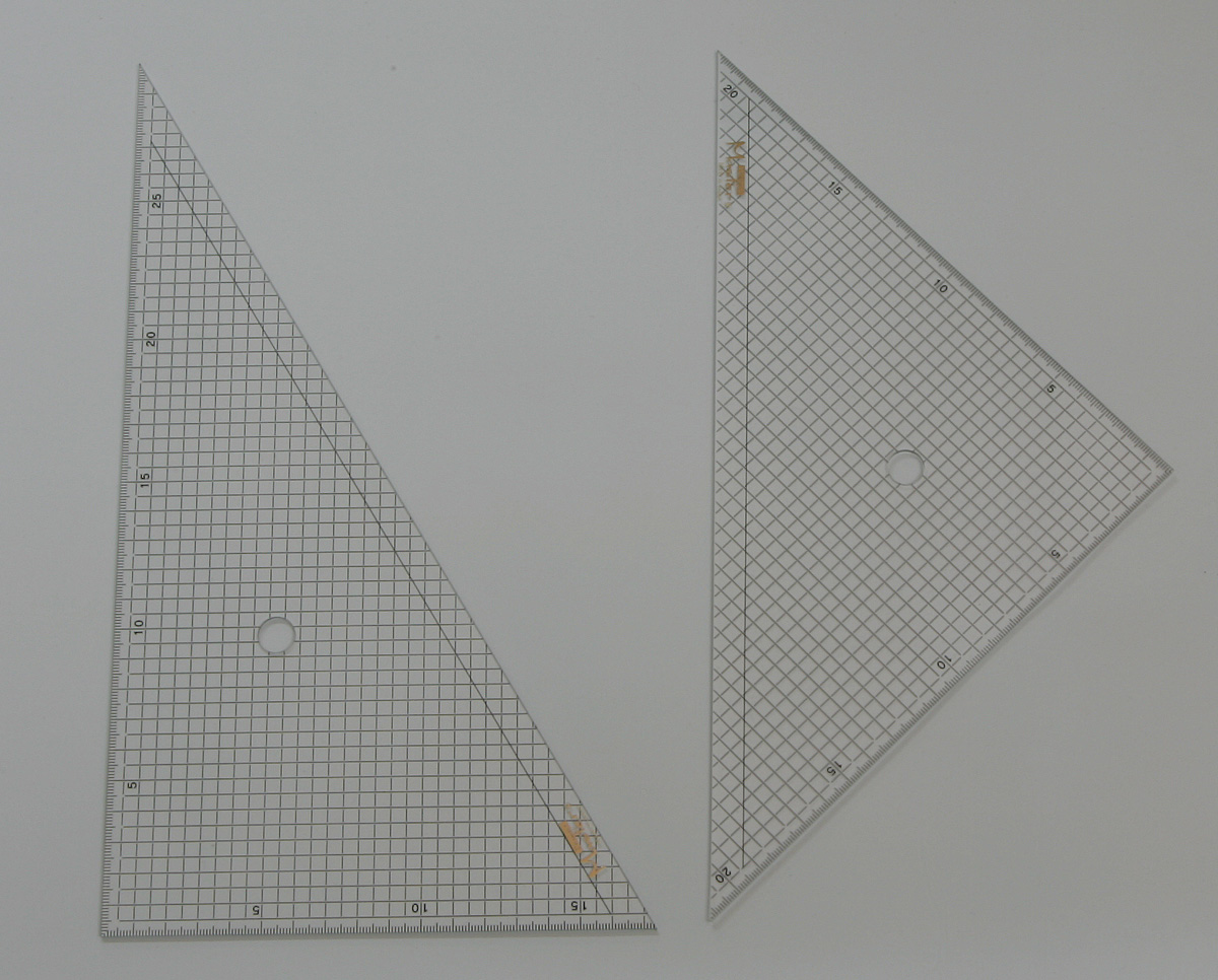 2250 方眼三角定規30cm二枚組