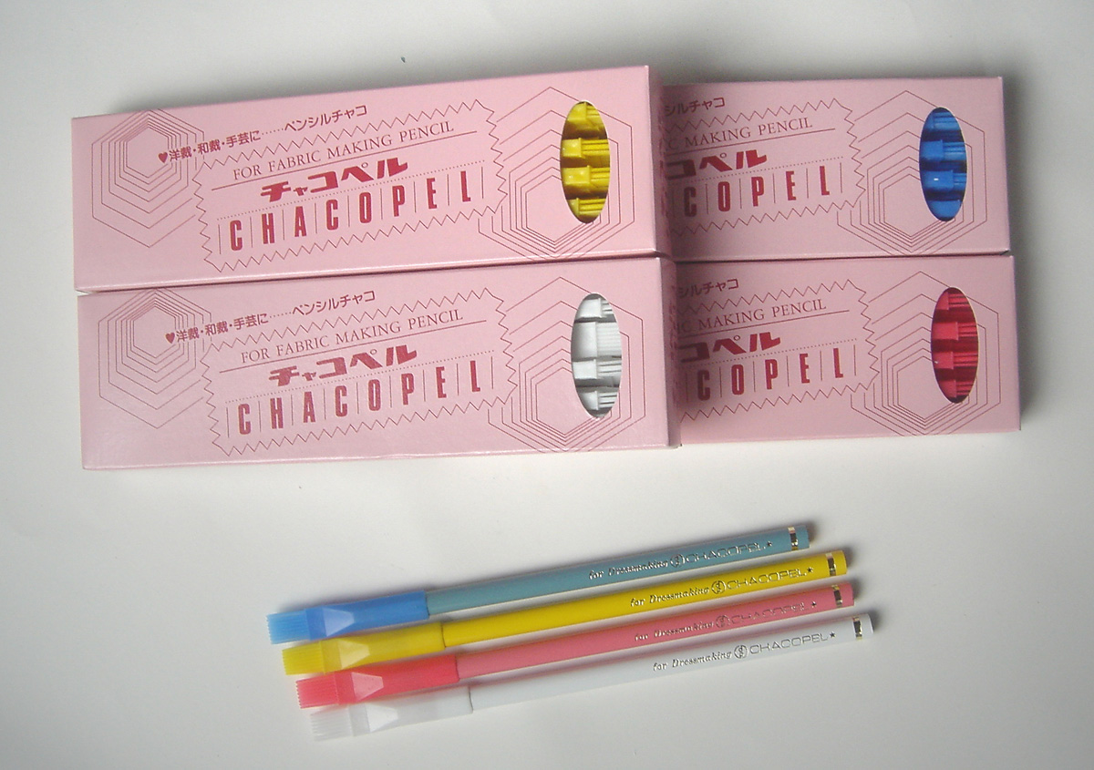 5446-5449 チャコペルCHACOPEL白・赤・黄・青計4色12本入/箱