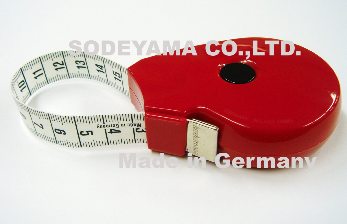 2749 ヘキストマスhoechstmassラウンドメジャー150cmテープ巾15mm縦60mmｘ横78mm