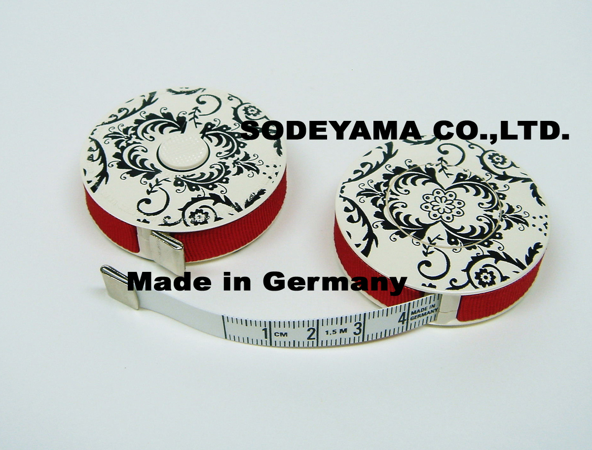 2747 ヘキストマスhoechstmassブラックデコメジャーアイビー150cm/10mm巾ヘキストマスメジャー採寸用