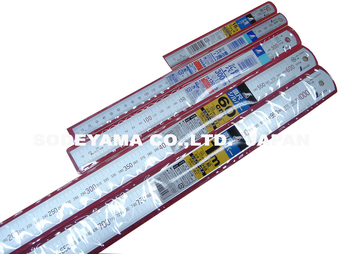 2850 ステンレスシルバー直尺巾広30cm(335x25x1.0mm)