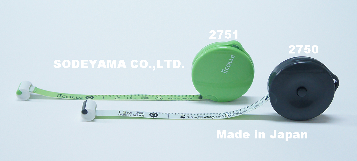 2750-new JIS規格1級認定ロールメジャーテープ150cm/8mm巾2色ありIICOLLEイイコレ