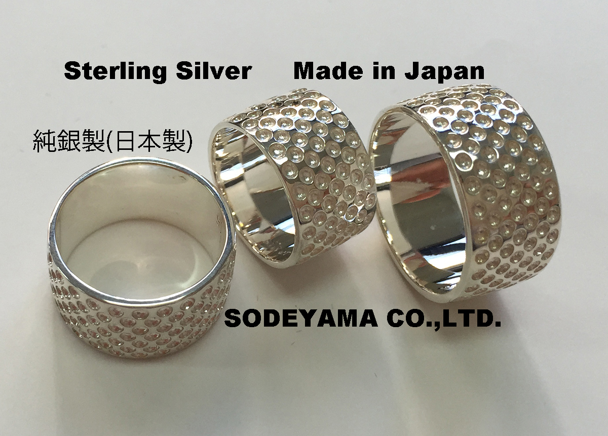 6530-6537 純銀製指ぬきスターリングシルバー日本製