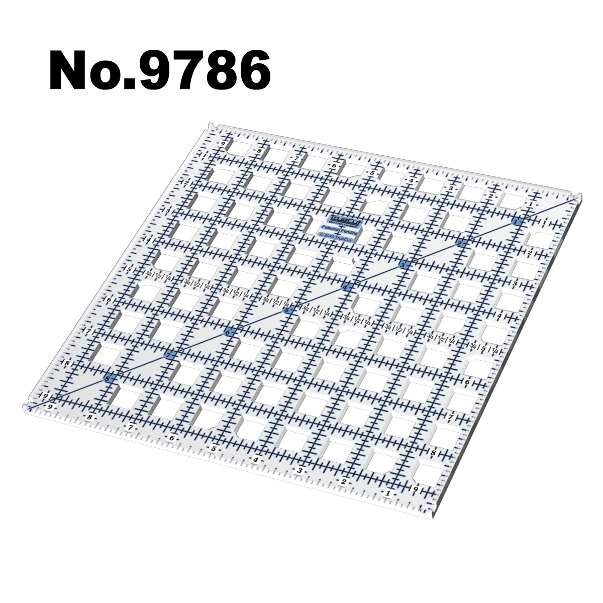 9786 ガイドカッター定規トゥルーカッター専用定規ロータリーカッター定規