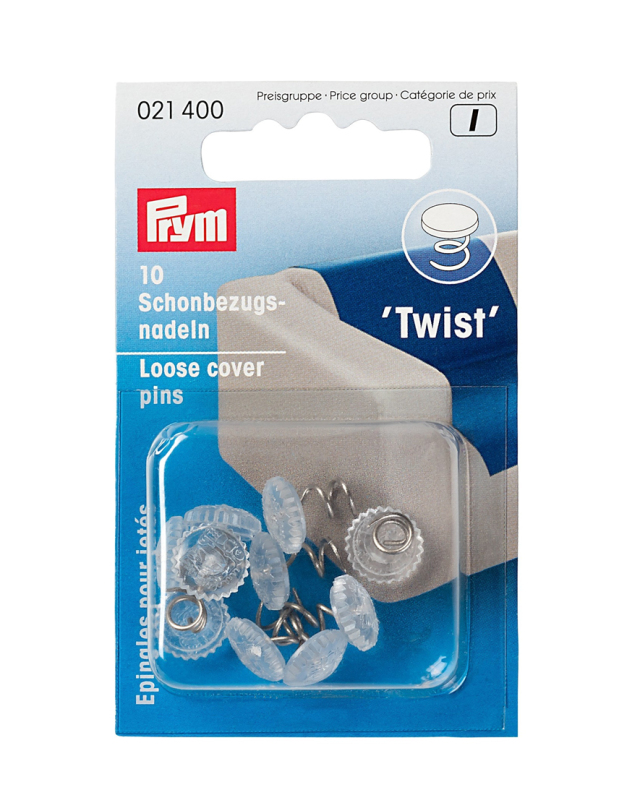 《Prym》プリム　ルーザーストップピン・ツイスト（ずれ防止）全長約13mm（10個入り）　21400