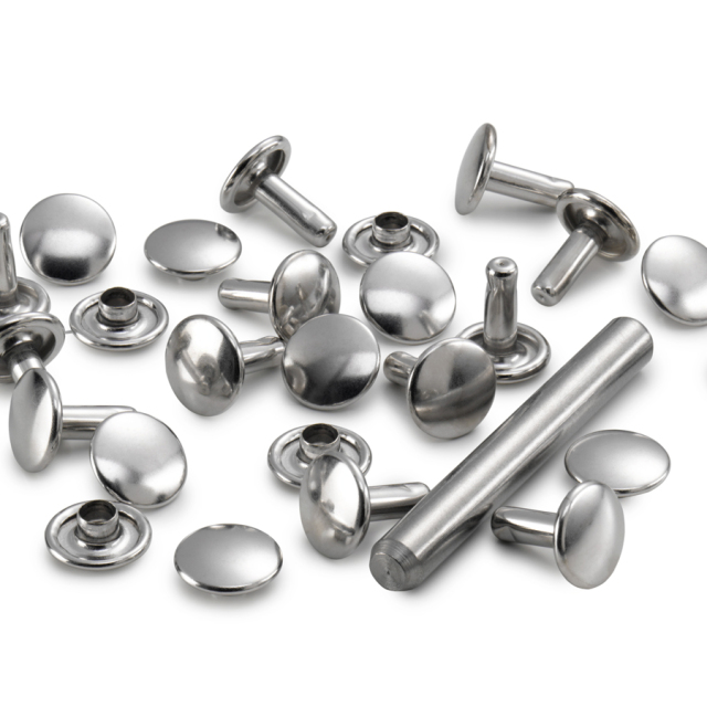 《Prym》プリム・チューブラーリベット7.5mm シルバー 厚さ34mm / 20セット 「クラフト・フォワード」 アパレル手芸のプロ用具