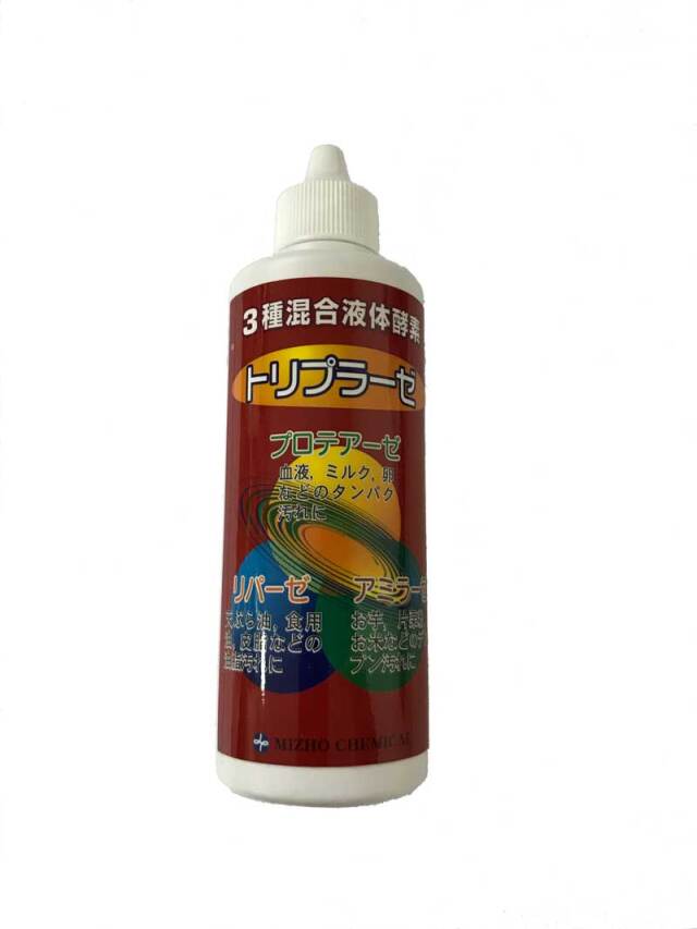 ※お取り寄せ商品・取り寄せ送料別途発生※　ミズホ　トリプラーゼ　100ml　タンパク質汚れや皮脂汚れに最適　染み抜き剤