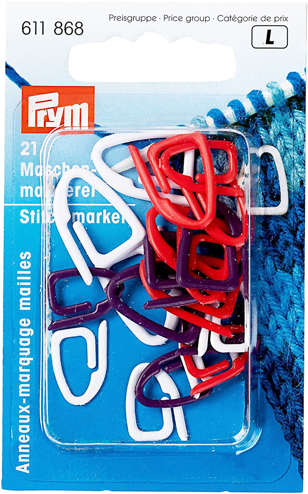 《Prym》プリム・ニット用ステッチマーカー　3個/1セット　 編み物　目印　段数カウント　カウンター　611868