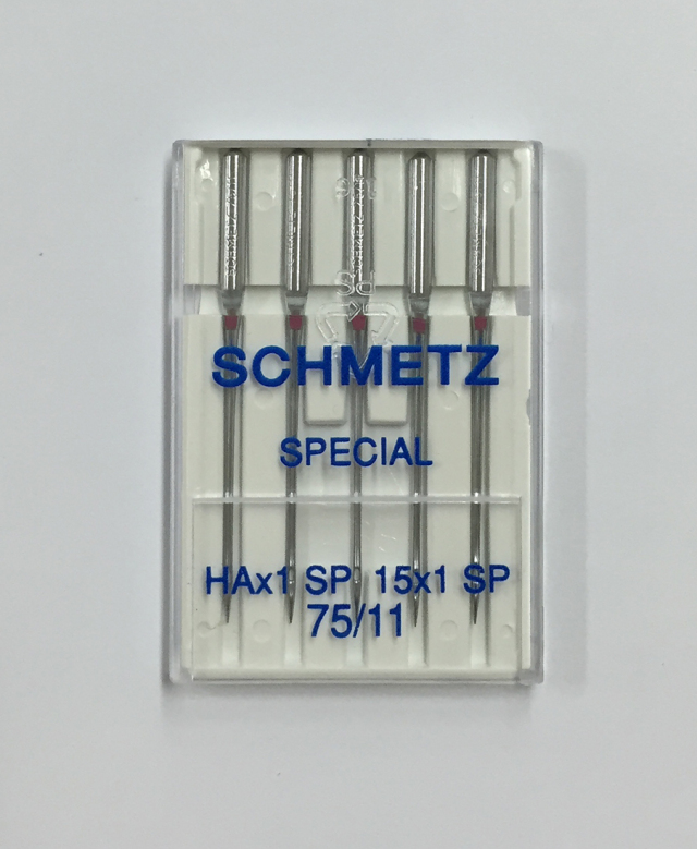 《SCHMETZ》シュメッツ　ドイツ製・ニット用スペシャル針　HAｘ1 SP SPECIAL （オーバーロック使用可） 5本セット