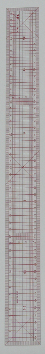 2640 方眼直線定規50cmTKバイアス入り