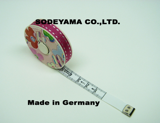 2741 ヘキストマスhoechstmassパステルメジャーフラワー150cm/10mm巾採寸用