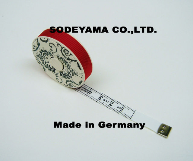 2747 ヘキストマスhoechstmassブラックデコメジャーアイビー150cm/10mm巾ヘキストマスメジャー採寸用