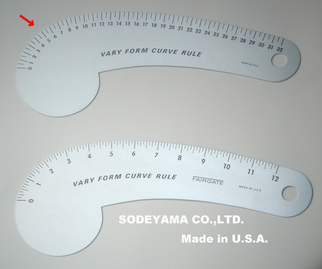 2709 アメリカ製カーブ尺VARYFORMCURVERULE32ｃｍ(センチ表示）