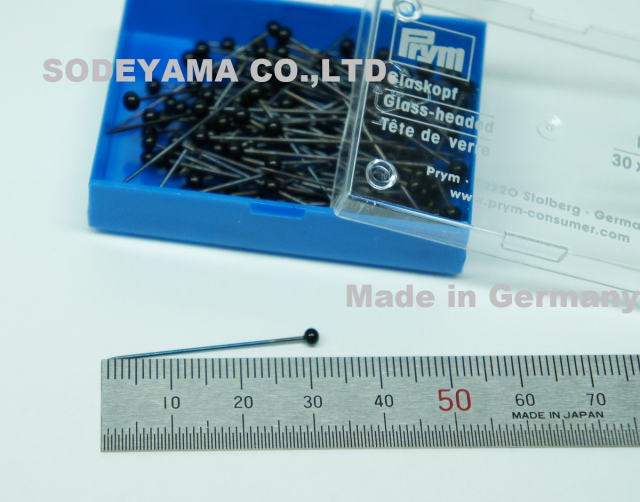 6781 プリムガラスヘッドピンNo.910ｇ0.6ｍｍｘ30ｍｍ